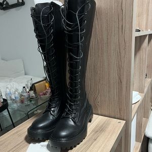 Knee High Laced Boots